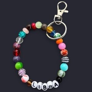 Libra Zodiac Keychain Bracelet